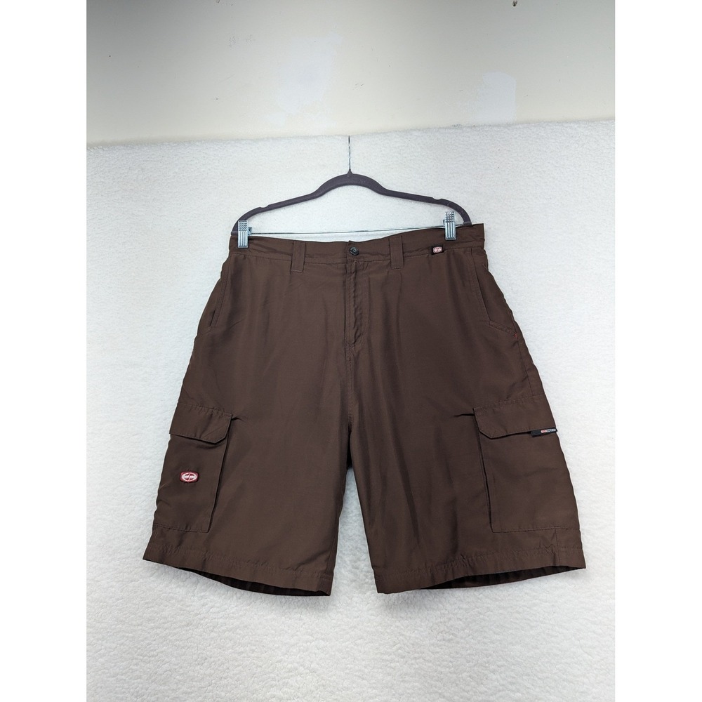 Split Cargo Shorts Mens Size 34‎ Brown Casual Outdoor Hiking